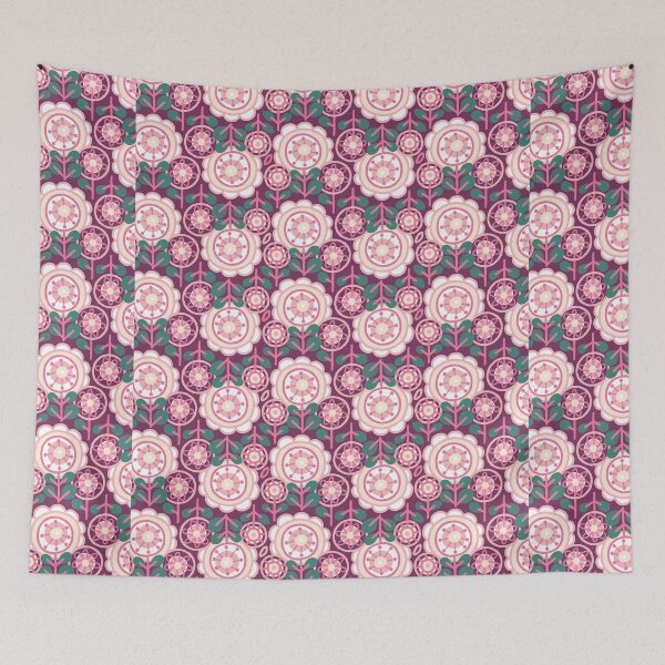 Item preview, Pretty Pink Purple Cute Daisy Flower Garden  designed and sold by flowtojoy.
