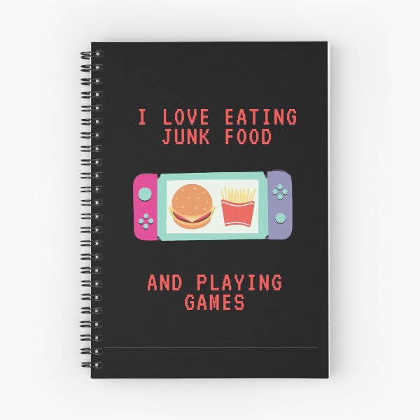 Item preview, I love eating junk food and playing games  designed and sold by trainedspade.