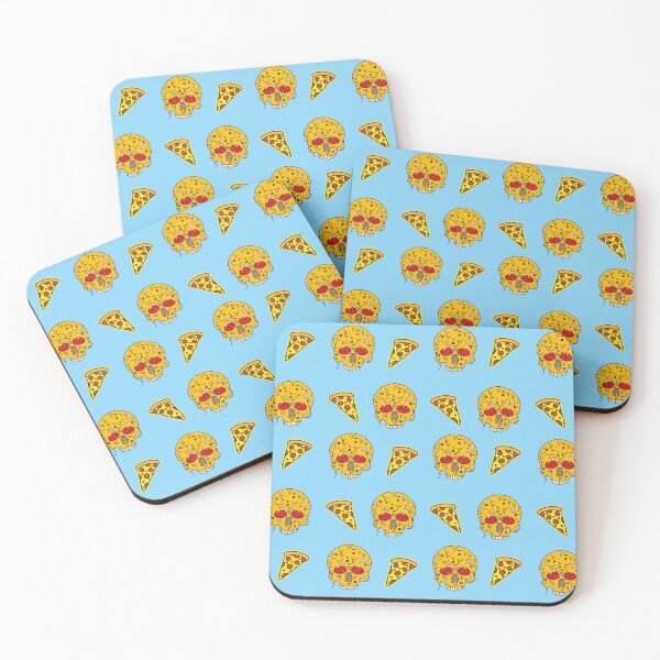 Item preview, Pizza Skulls N Slices (Blue) designed and sold by Milasneeze.