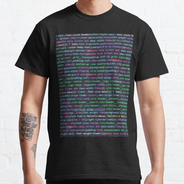 Lots of colorful code. Classic T-Shirt
