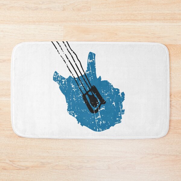 Item preview, Distressed Blue Electric Bass Guitar designed and sold by JoBella-Designs.