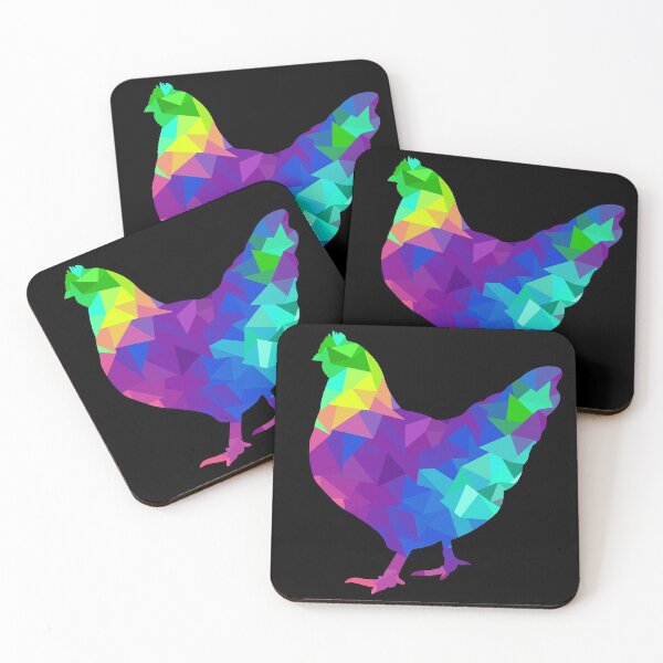 Item preview, Multicolor Geometric Chicken designed and sold by cassikraft.