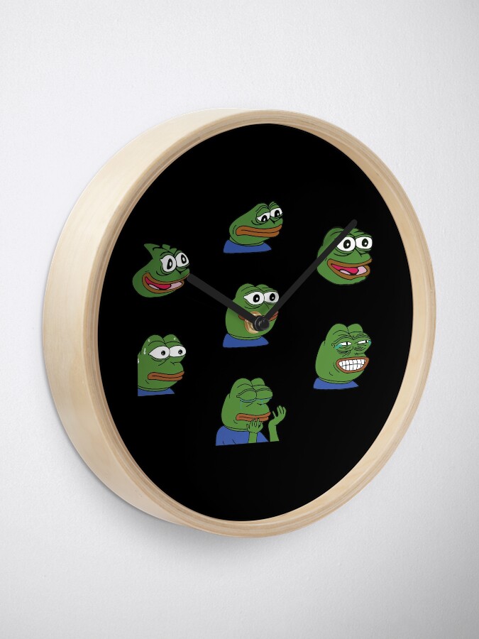 Pepega Twitch Emote Clock for Sale by mattysus