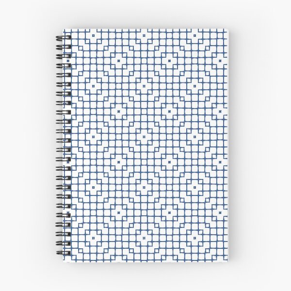Item preview,  Geometric Pattern Mesh White Blue designed and sold by Antava.