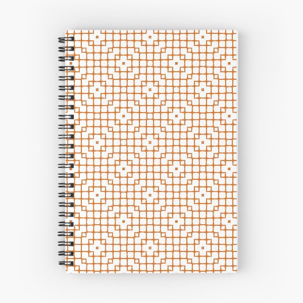 Item preview, Geometric Pattern Mesh White Orange designed and sold by Antava.