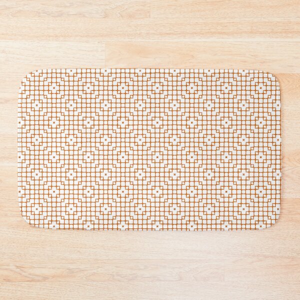 Item preview,  Geometric Pattern Mesh White Orange designed and sold by Antava.