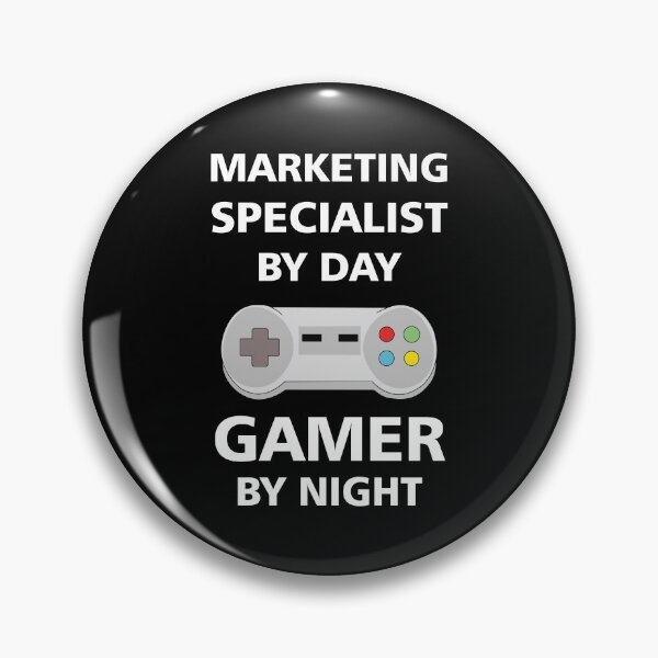 Item preview, Marketing specialist by day gamer by night, white text funny games lovers marketing specialist job, marketing specialist humor, marketing specialist joke, marketing specialist meme, designed and sold by SGS-.