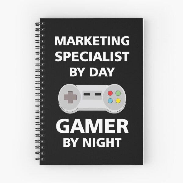 Item preview, Marketing specialist by day gamer by night, white text funny games lovers marketing specialist job, marketing specialist humor, marketing specialist joke, marketing specialist meme, designed and sold by SGS-.