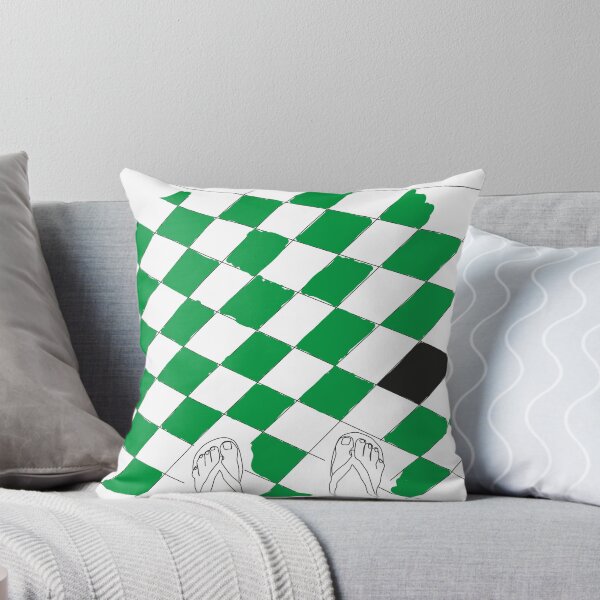 Item preview, Flip flops foot on Chessboard Green And Black designed and sold by elza-ri.