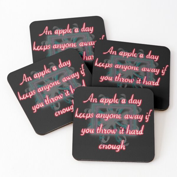 Item preview, An apple a day keeps everyone away if you toss it hard enough designed and sold by ghostflowerl.