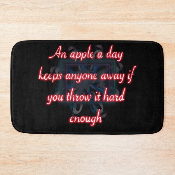 Item preview, An apple a day keeps everyone away if you toss it hard enough designed and sold by ghostflowerl.