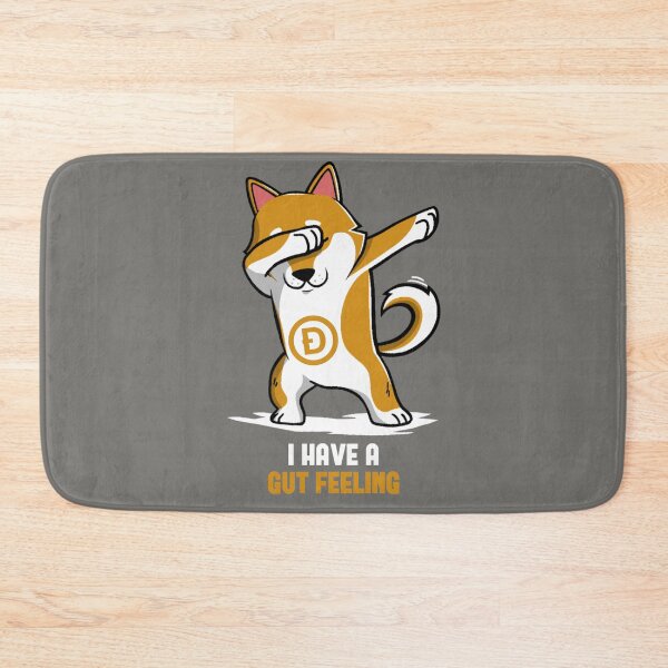 Item preview, Crypto Dogecoin  shiba inu dog dabbing cartoon / I have a gut feeling designed and sold by portrait4you.