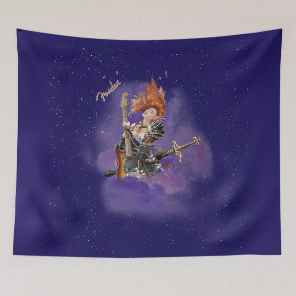 Item preview, Fairy Princess Stratocaster Warrior - Electric Guitar Art designed and sold by Strawbery-Drive.