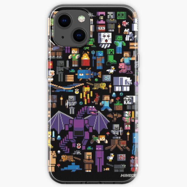 All minecraft characters . iPhone Soft Case