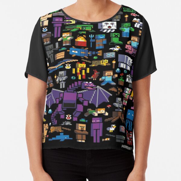 All minecraft characters . Chiffon Top