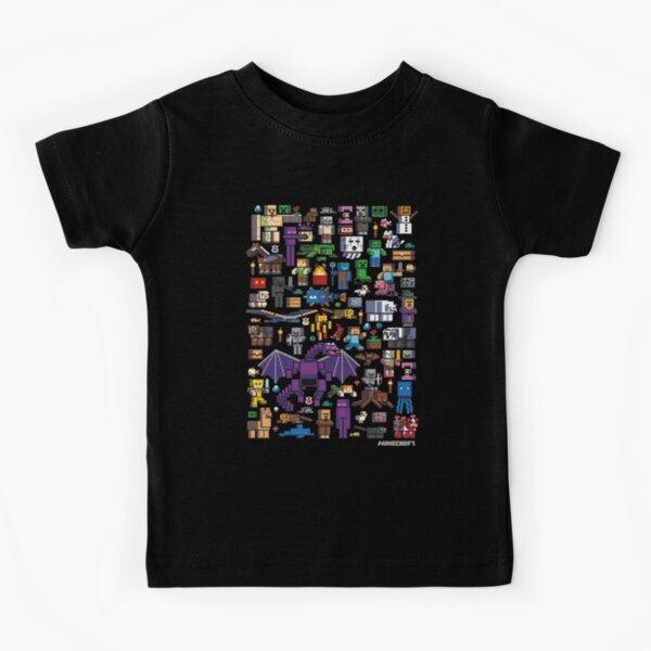All minecraft characters . Kids T-Shirt