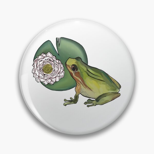 Item preview, Green lily frog designed and sold by artstudiomaya.
