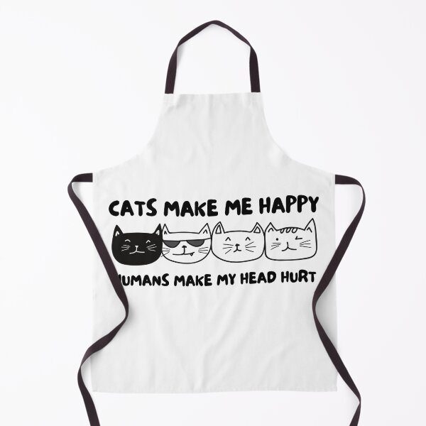 Item preview, Cats make me happy. Humans make my head hurt. designed and sold by Melin-aRT.