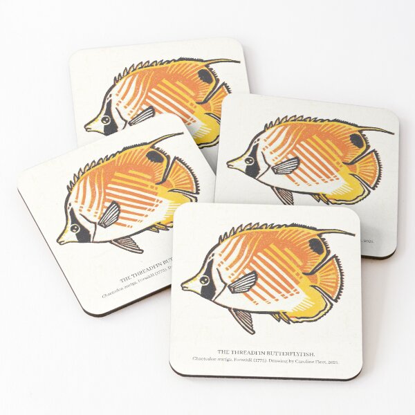 Item preview, Chaetodon auriga - Threadfin Butterflyfish designed and sold by softbiology.
