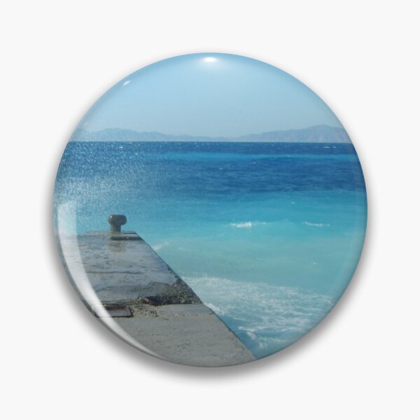 Item preview, Rhodes pier Blue sea designed and sold by ArtisanAaron.