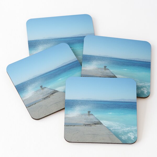 Item preview, Rhodes pier Blue sea designed and sold by ArtisanAaron.