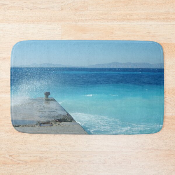 Item preview, Rhodes pier Blue sea designed and sold by ArtisanAaron.