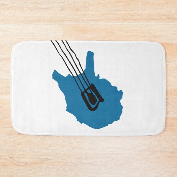 Item preview, Abstract Blue Electric Bass Guitar designed and sold by JoBella-Designs.