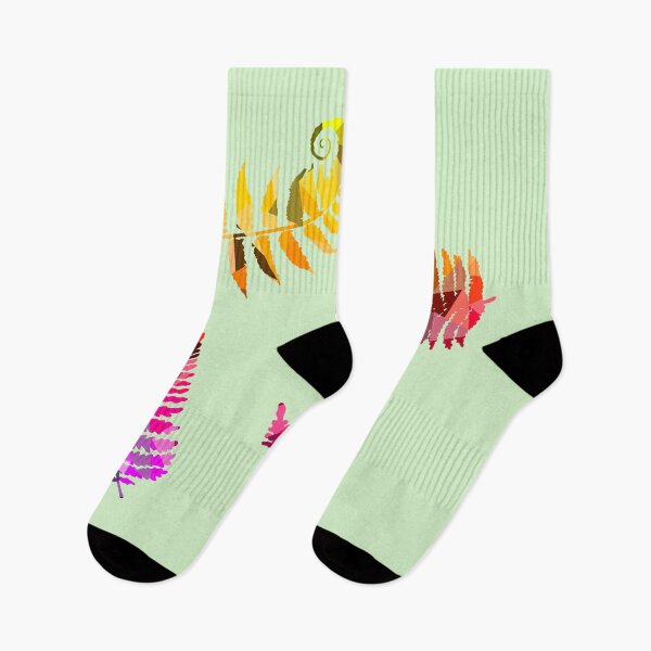 Item preview, Sunset themed Geometric Ferns designed and sold by cassikraft.