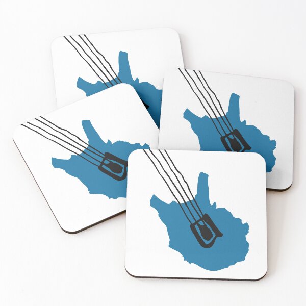 Item preview, Abstract Blue Electric Bass Guitar designed and sold by JoBella-Designs.