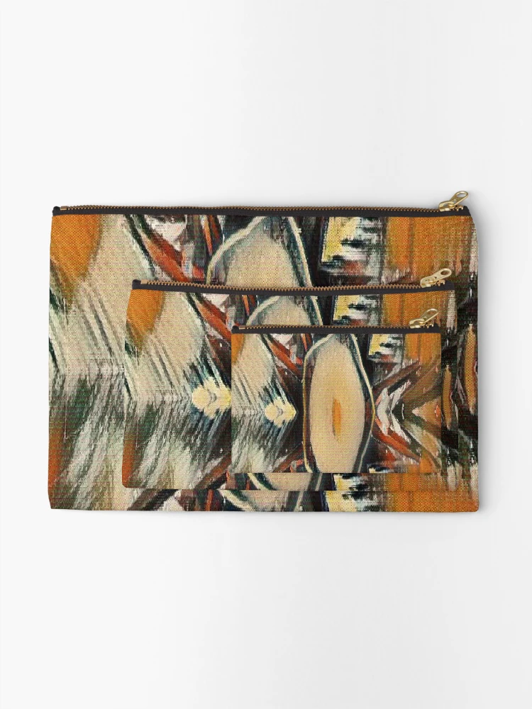 Thumbnail 2 of 4, Zipper Pouch, Abstract Distorted Pattern designed and sold by Avani01.