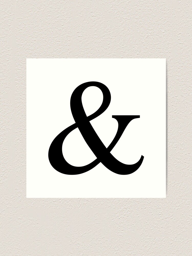 Premium Vector  Hand painted white ampersand symbol on black background