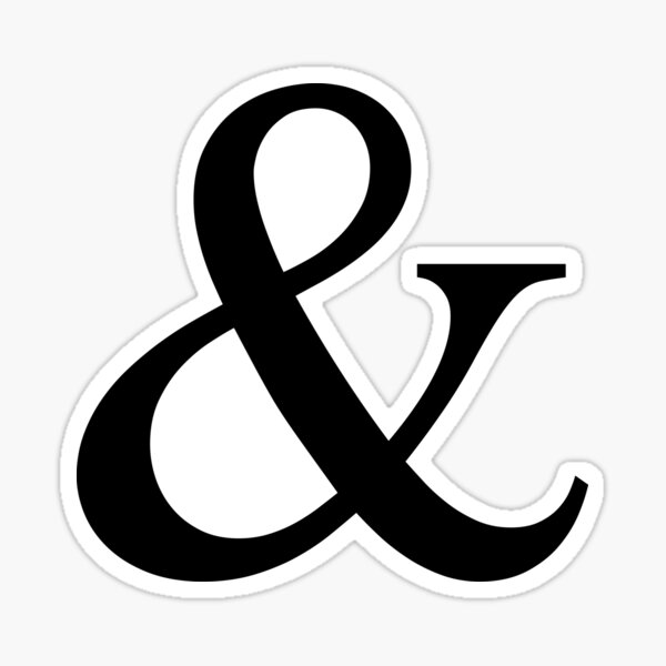Item preview, Ampersand sign, and sign designed and sold by beakraus.