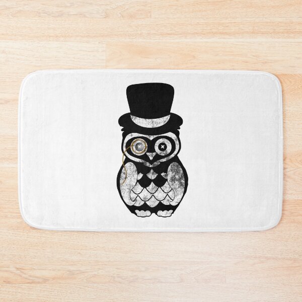 Item preview, Owl owl owl owl bird gentleman monocle retro vintage designed and sold by titanosdesign.