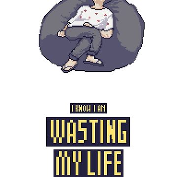 Artwork thumbnail, Wasting life bean bag by Mt-Front