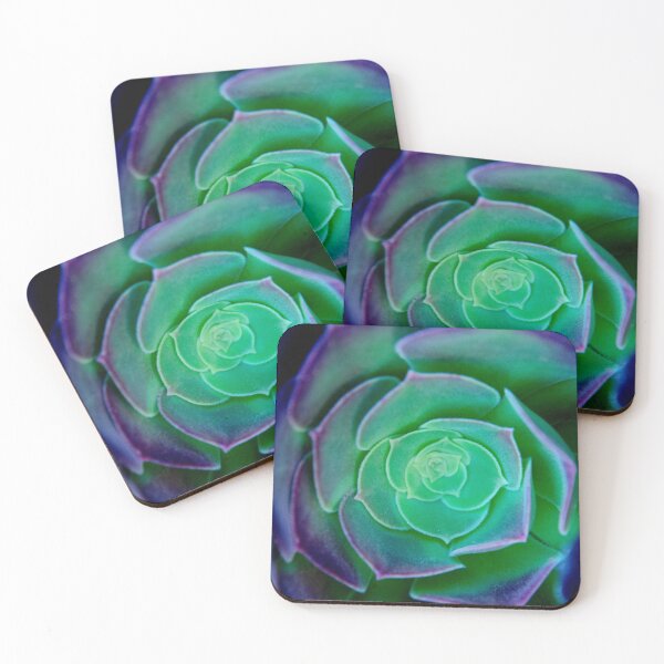 Item preview, green and blue succulent designed and sold by TessAndre.