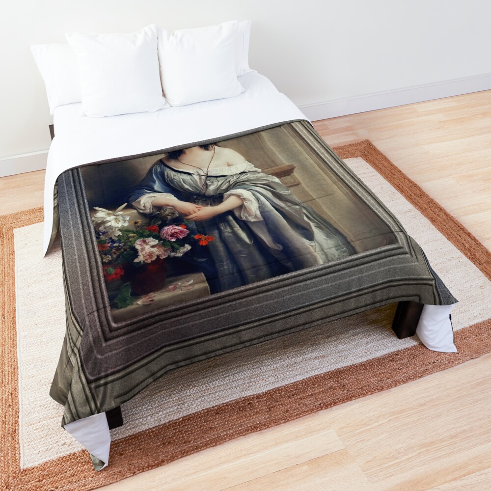 Melancholy by Francesco Hayez Fine Art Old Masters Reproduction Decorative Comforter Art Print