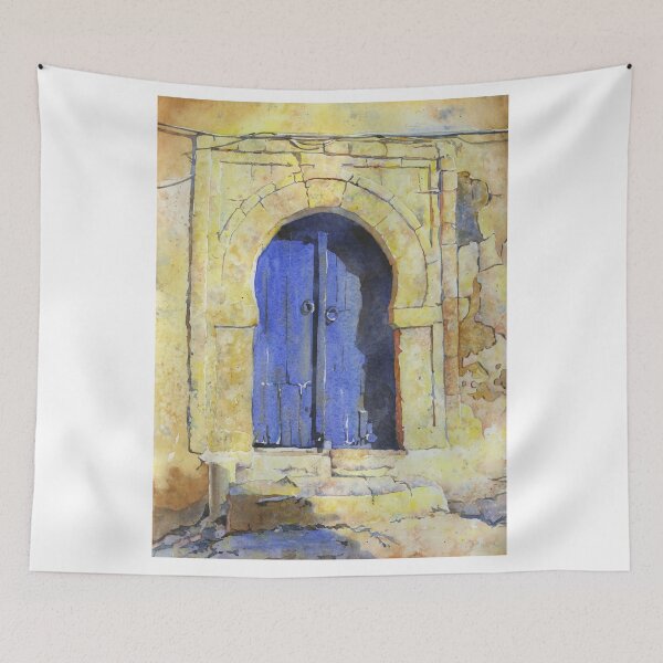 Item preview, Blue doorway on house in Sidi Bou Said- Tunisia.  designed and sold by rfoxphoto.