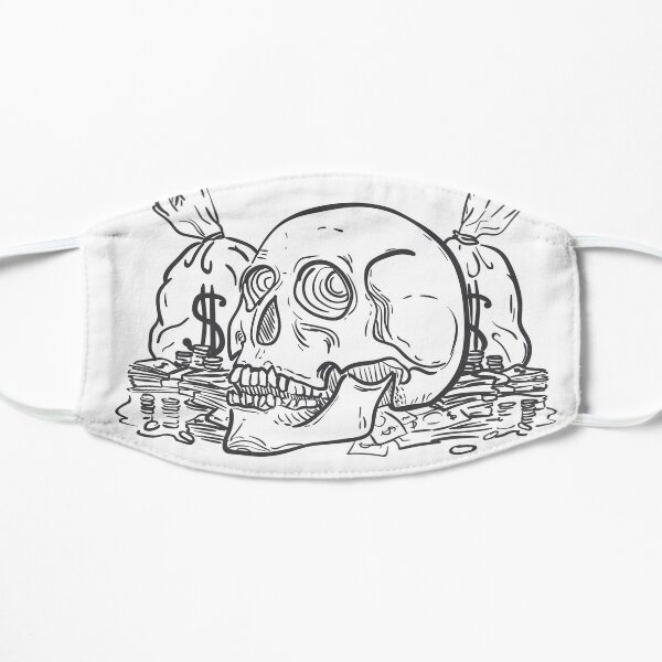 Death and Taxes Flat Mask