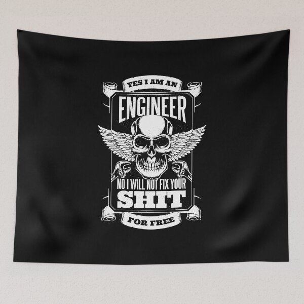 Item preview, Yes I am an engineer No I will not fix your pc for free designed and sold by Piztees.