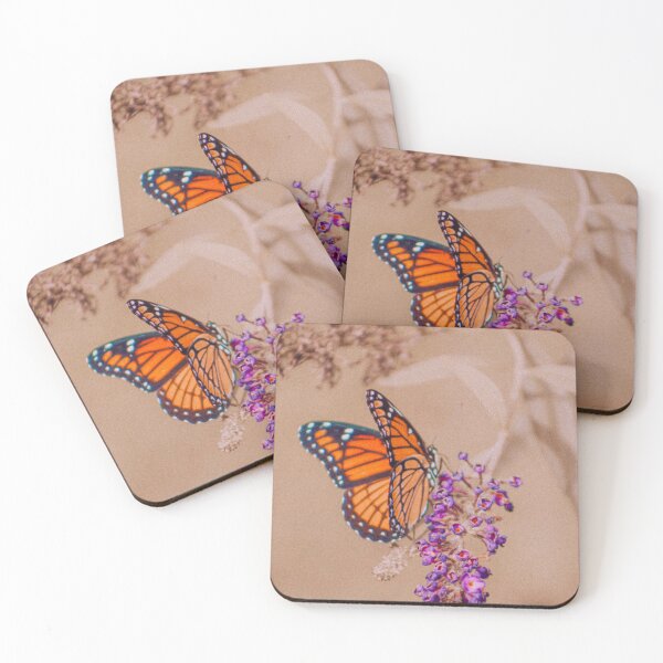 Item preview, Monarch Butterfly on Purple Flowers Retro Photo 2 designed and sold by graemariedesign.