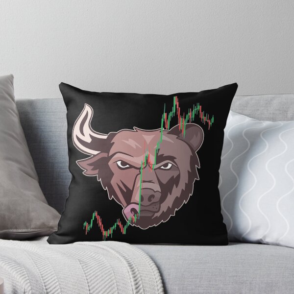 Item preview, Bull vs Bear Candlestick Chart Stock Market Investor Trader designed and sold by mikels.