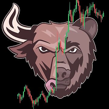Laptop Folie for Sale mit Bull vs Bear Candlestick Chart Börseninvestor  Händler von mikels