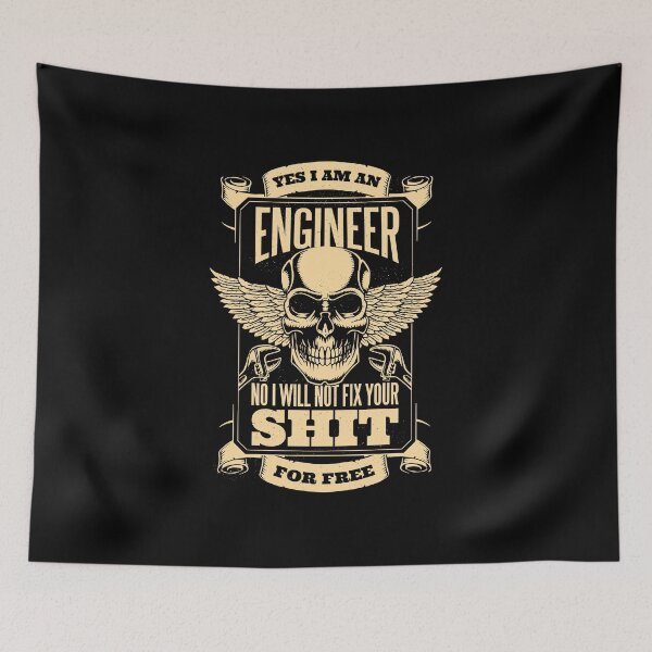 Item preview, Yes I am an engineer No I will not fix your pc for free Vintage designed and sold by Piztees.