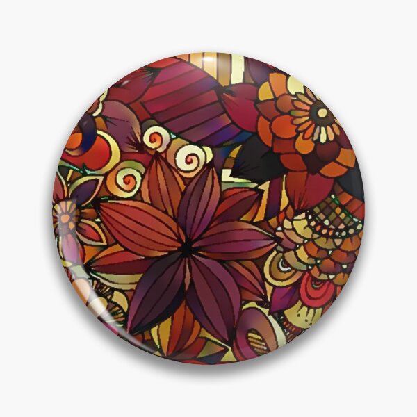 Item preview, Patrón de flores rojas y naranjas designed and sold by ClassicalAnime.