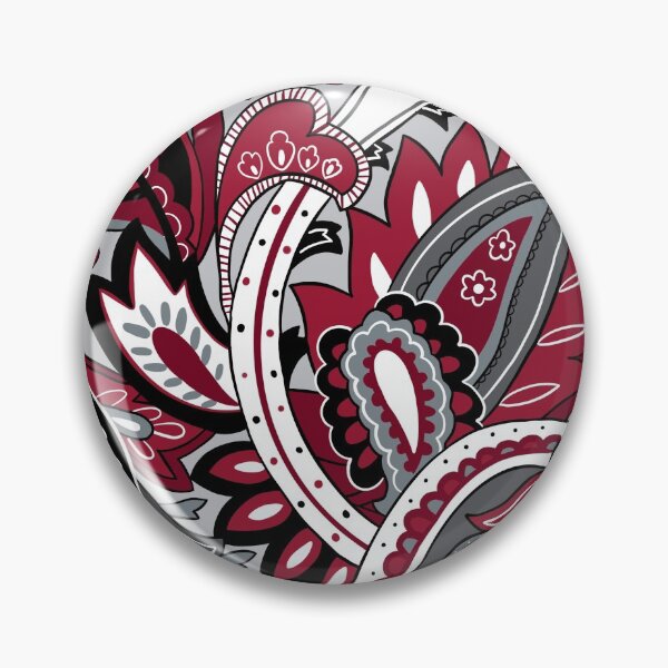 Item preview, red, black, white paisley designed and sold by briegot.