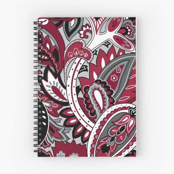 Item preview, red, black, white paisley designed and sold by briegot.