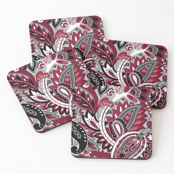 Item preview, red, black, white paisley designed and sold by briegot.