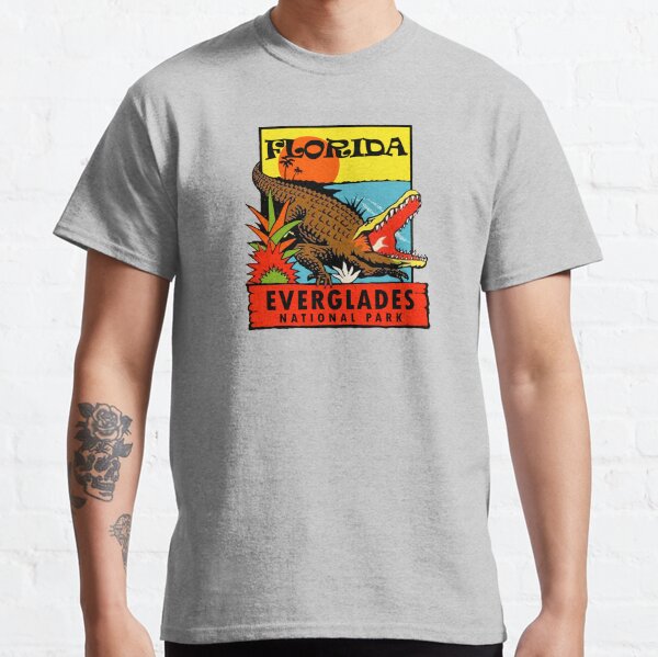 Everglades National Park Florida Vintage Travel Decal Classic T-Shirt