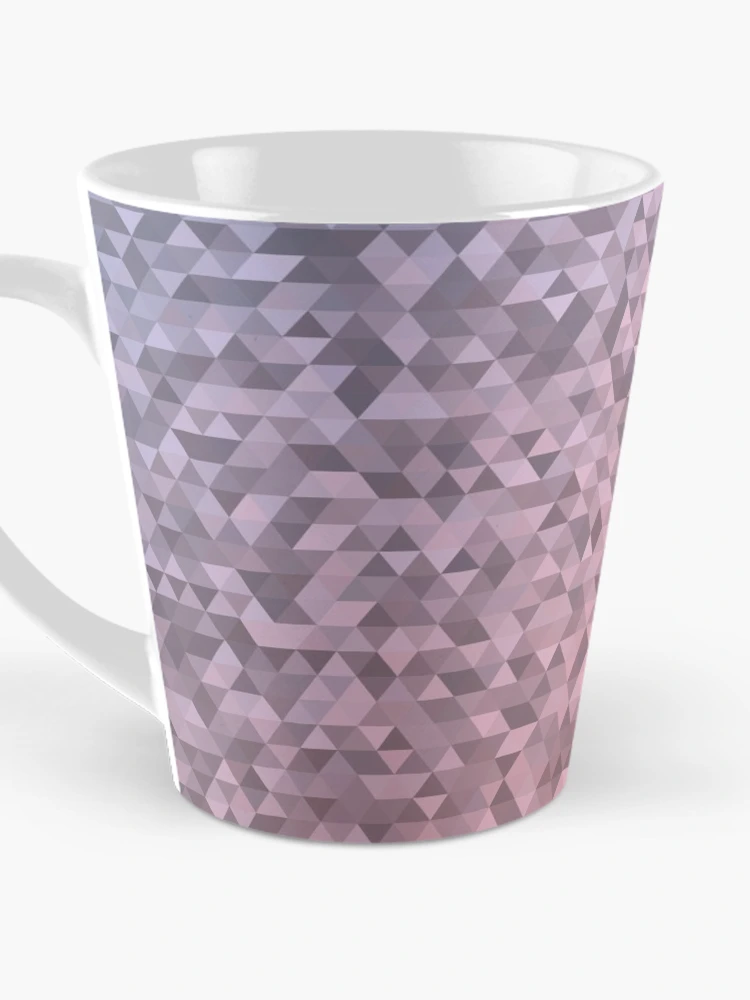 Thumbnail 3 of 4, Coffee Mug, Pink Modern Geometric Pattern designed and sold by Rizwana Khan.