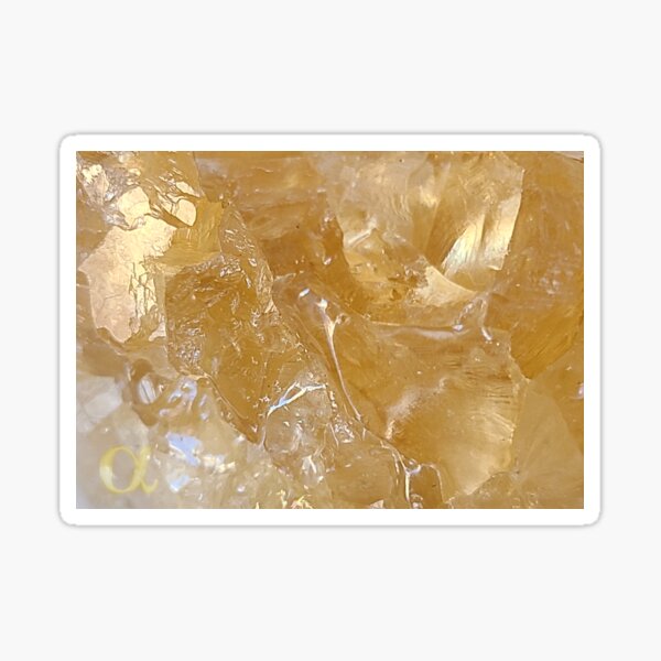 Golden Honey Calcite Vibration Sticker